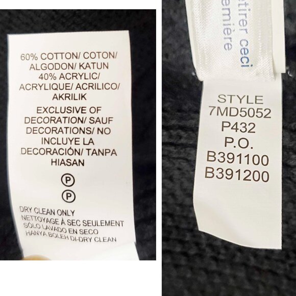 Lucky Brand Indian Motorcycle Men's Zip Sweater Cardigan Black Red Chainstitch L - Picture 9 of 10